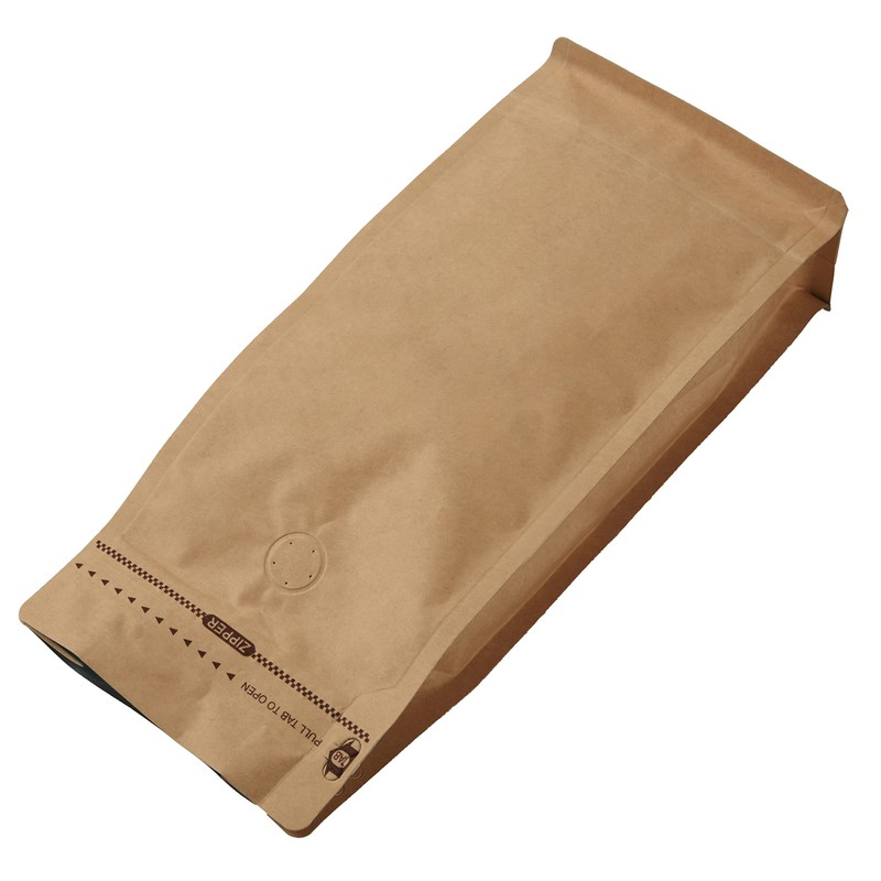 50 Pieces 1 Kg Kraft Paper Stand Up Coffee Bag/Flat