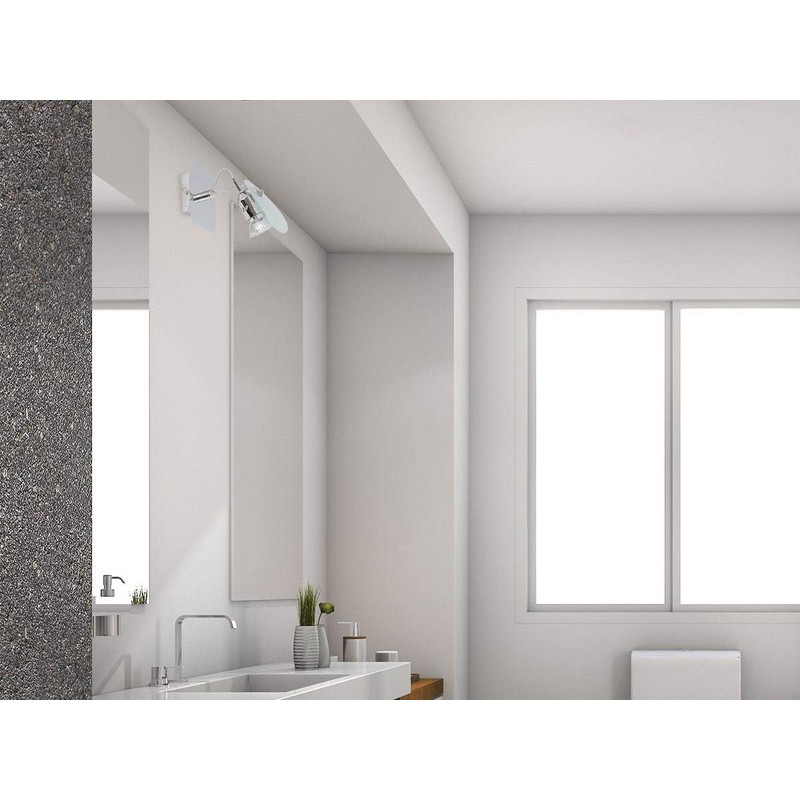 Aplique de Pared Níquel Satinado con estilo Moderno de un