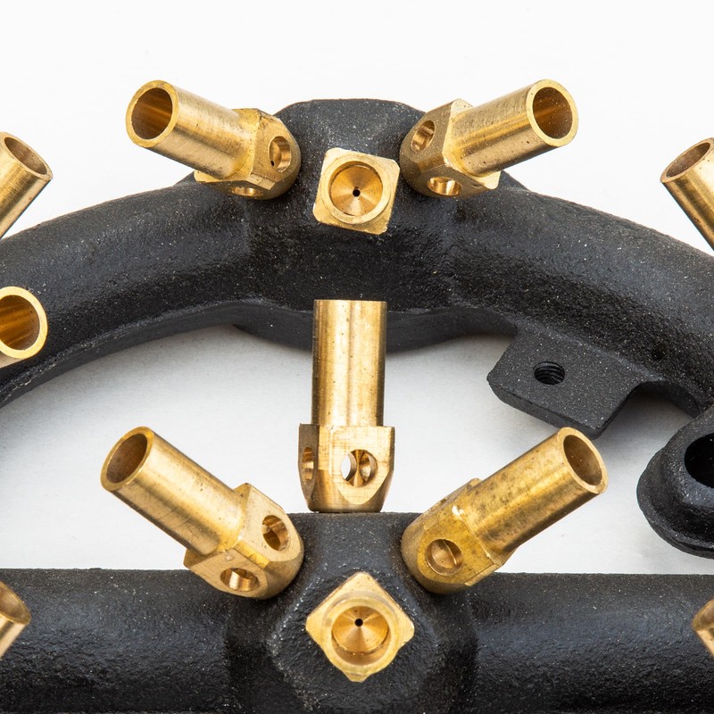 Chinese Wok Range 23 Tips Jet Burner, Copper Tips, Cast