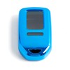 iJDMTOY Chrome Finish Blue TPU Key Fob Protective Cover Case