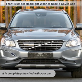 RATCHROLL Front Right Side Bumper Headlight Washer Nozzle Cover Cap for Volvo XC60 2014-2016 Bumper Trim Nozzle Cover No.39821592 White 1 Pcs
