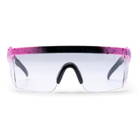 Splash Glasses - Shatter Resistant - Fog Resistant - Nurse Glasses - Safety Glasses -Case included - Clear lens (Pink)