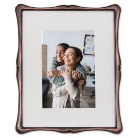 Lawrence Frames Metal Frame, Romance, Bronze, 8x10, Matted 5x7