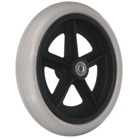 Karman Healthcare Caster with 5/16 inch Bearing, Gray, 8" X 1", 1 Pound