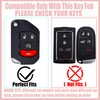 Yekoubo Key Fob Cover with Cherry Keychain, Soft TPU Smart