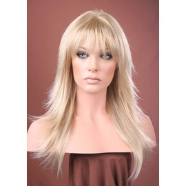 Forever Young Ladies Ash Blonde Long Flicked Layers Wig