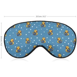 Soft Travel Sleep Eye Mask, Compact Lightweight Accessory for Travel and Daily Use - Rubber Ducky Sleep Mask Eye