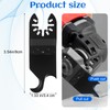 KFHENSOMR Oscillating Multi Tool Hook Knife Blade 3Pcs Multitool Saw