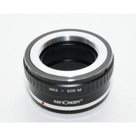 K&F M42 Mount - Canon Compatible EOS M Mount Adapter with Lens Cloth m42-eosm (KFEOSM)