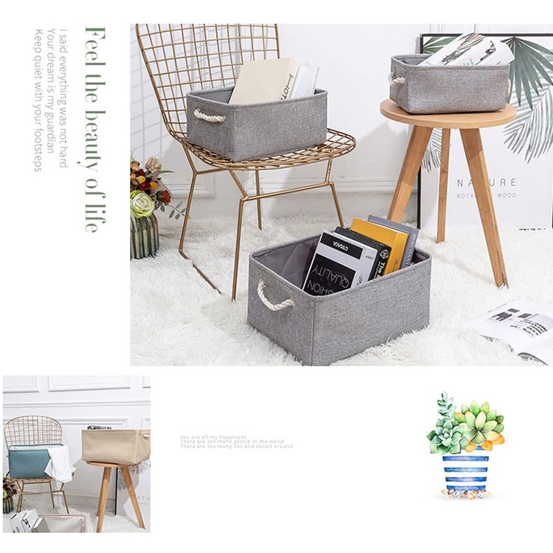 Anevous Foldable Storage Boxes, 36 x 26 x 16 cm,