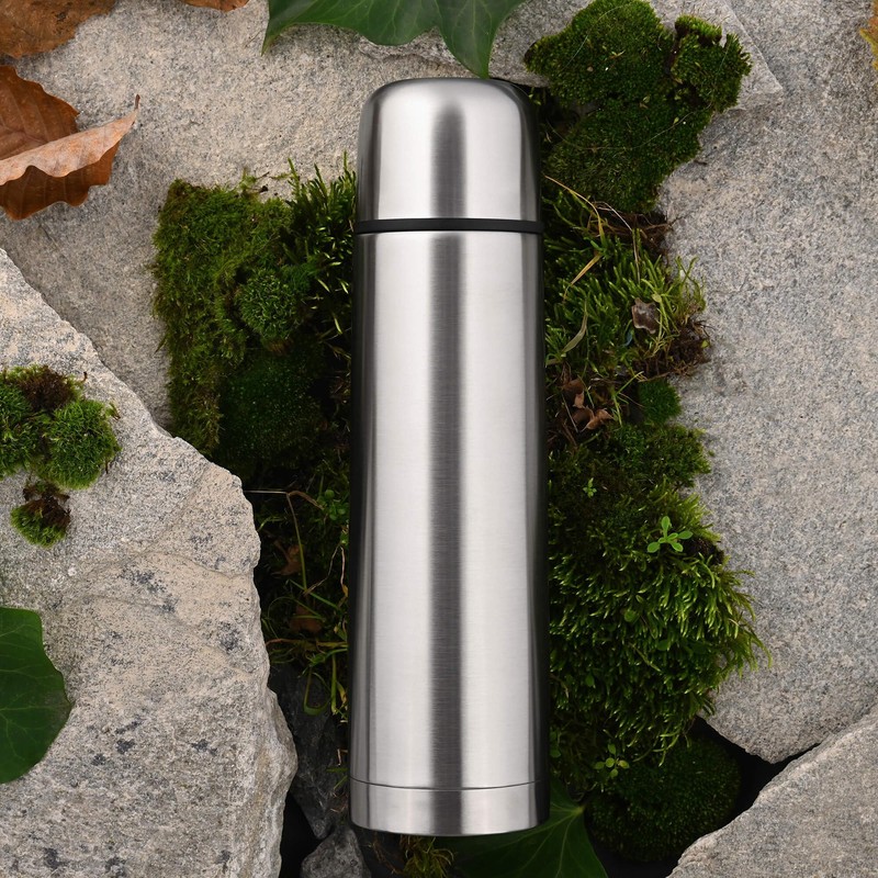 GRÄWE Thermal Flask 1 Litre with Click-Clack Seal Smooth