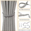 Natural Cotton Rope Curtain Tiebacks Drape Holder Cords Hand Knitting