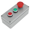 ViaGasaFamido 3 Button Red Green Sign Emergency Stop Push Button
