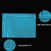 Silicone Soldering Mat with 25cm Scale Prevent Slipping Watch Repair