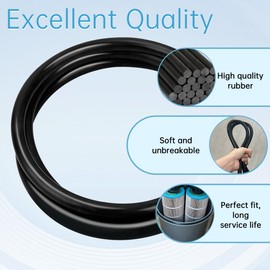 39010200 Tank Clamp O-Ring Replacement Pool and Spa D. E. Filter, Pool O-Ring Fit for Pentair (CCP 520/420/320) Clean & Clear Plus Fiberglass-Reinforced Polypropylene Tank Filters and FNS Plus Filters