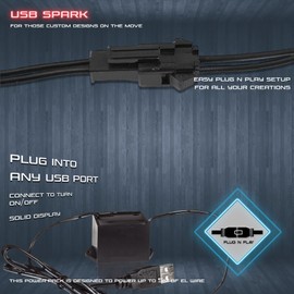 1-Pack 10m/32.8ft Yellow Neon LED Light Glow EL Wire - 5 mm Thick - Powered by 12V USB Port - Craft Neon Wire String Light for DIY Project Costume Accessories Cosplay