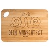 Mr. & Mrs. Panda Personalisiertes Schneidebrett Schnecken Liebe - Personalisierte