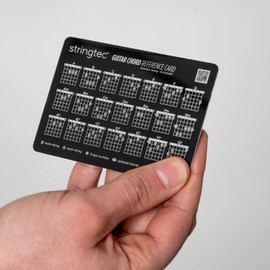 NEW! Guitar Chord and Fretboard Notes Learning and Practise Aid Pocket Reference Card with Printable and Digital Assets for Beginner and Progressing Guitar Player - Orthodox Right Handed