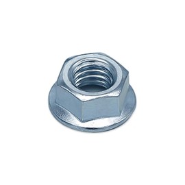 Locking Tooth Nuts M6 Galvanised Steel - DIN 6923 - Flange Nut with Locking Toothing - M3 M4 M5 M6 M8 M10 M12 M16 - Choice of Size and Quantity (Thread: M6; Quantity: 100 Pieces)
