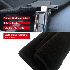 HanLanKa Dashboard Cover Dash Cover Mat Pad Compatible with Dodge Ram 1500 2500 3500 1998 1999 2000 2001 (Ram 98-01, Black)