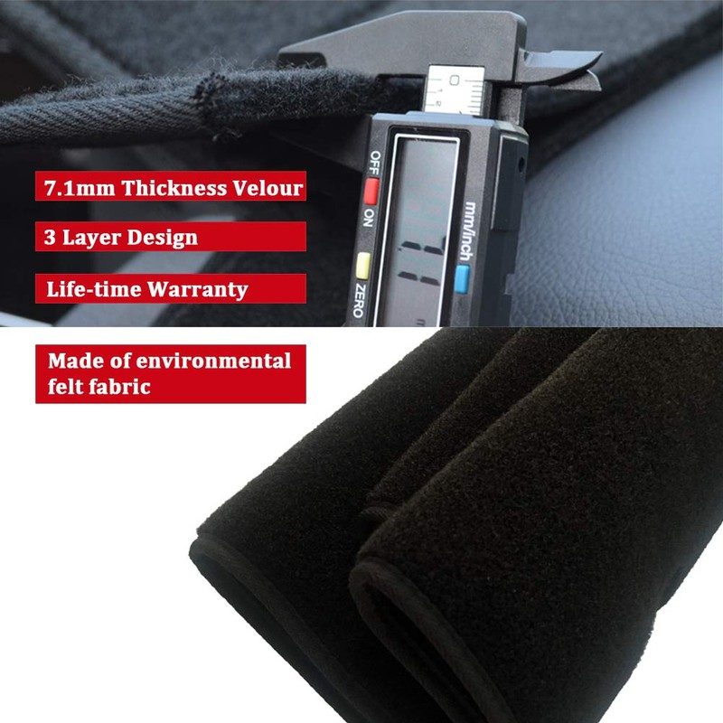 HanLanKa Dashboard Cover Dash Cover Mat Pad Compatible with Dodge