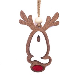 26 Pieces Christmas Stocking Tags Letter, Retro Reindee Name Ornament, Boho Retro Reindeer Christmas Ornament Stocking Hanger,Ornament Christmas Decorations for Tree (Q)