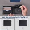 VON HEESEN Men's Leather Wallet with RFID Protection - Genuine