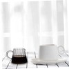 BELLIFFY Elegant 200ml Embossed Stripe Glass Creamer Pitcher - for