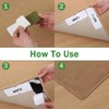 Rug Tape,8PC Rug Corner Grippers,Double Sided Reusable Carpet Tape,Washable Non
