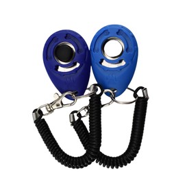 Melidee Dog Training Clicker with Wrist Strap Durable Lightweight Easy to Use, Pet Training Clicker for Cats Puppy Birds Horses. Perfect for Behavioral Training Pack of 2