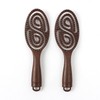 Moving Hair Brush 2-Piece Set (Brown) Scalp Massage 16ea