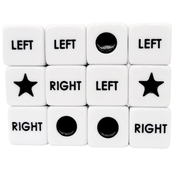 Ahoper Left Right Center Dice Only 12 Dices Left Right