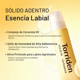 Torriden- Esencia labial SOLID In Ceramide de 0,37 oz (paquete de 2) - Bálsamos labiales humectantes para un aspecto radiante, hidratado y voluminoso