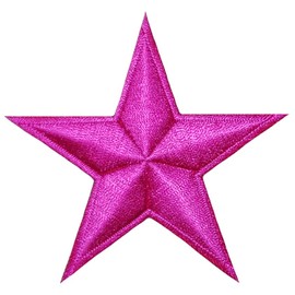 Ranger Return Star Shape Sign Symbol Logo Badge Sew on Iron on Embroidered Applique Patch - Pink Rose (Iron-Star-Pink-Rose)