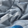 Anibedding Blue Comforter Set California King Size 7 Piece Navy