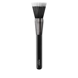KIKO Milano Face 04 Stippling Foundation Brush, Rounded Brush with Synthetic Fibres for Liquid or Creamy Foundations