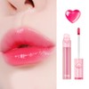 YNM Heart Jelling Tint, CHERRY JELLING, Silicone Lip Brush Included,