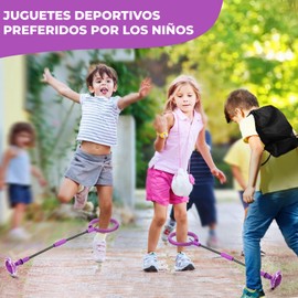 Bola de tobillo para niños, Plegable Portátil, Colorida Rueda Intermitente, Juguetes Infantiles Para Niños Y Niñas,Juguetes deportivos de fitness para niños y adultos. (pelota que rebota-violeta)
