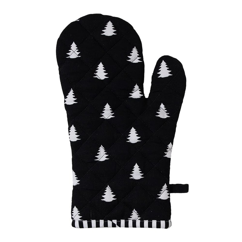 Clayre & Eef Oven Glove 18 x 30 cm Black