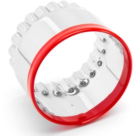 Large Biscuit Cutter 5", Fluted Round Cookie Cutter for Baking, Scalloped Cookie Cutter, Scone Cutter, Coated with Soft PVC for Protection