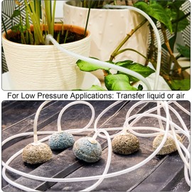 M METERXITY Clear Vinyl Tubing - PVC Tube Hose, Apply to Water Transfer (25mm ID 30mm OD, 3Ft)