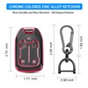 QBUC for GMC Key Fob Cover with Keychain,5 Button Soft