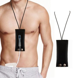 Peritoneal Dialysis Catheter Holder for Baxter 5C4482 5C4483, PD Catheter Lanyard PD Secure Shower Support PD Transfer Set Catheter Holder Accessories for Men & Women (Black)