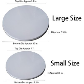 Ritadeshop Burner Covers for Electric Stove (White, Round 8/10'')