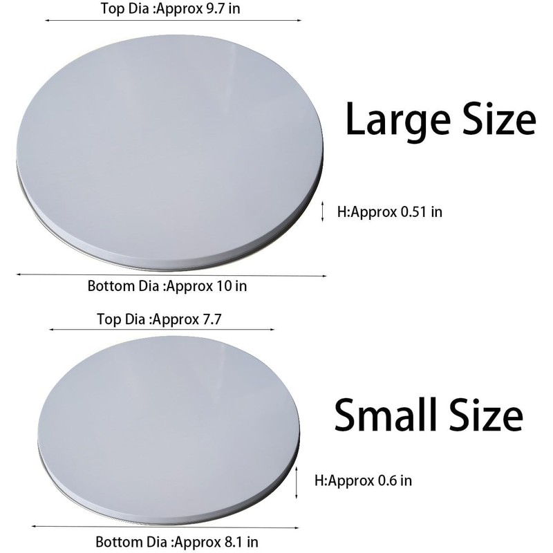 Ritadeshop Burner Covers for Electric Stove (White, Round 8/10'')