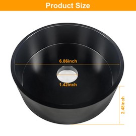 Camotokiit Wheel Balancer Light Truck Large Rim 7.5" Wheel Spacer Backing Plate - Fits Accuturn, CEMB, Coseng, Launch & Ranger Models with 36mm Shaft-Black