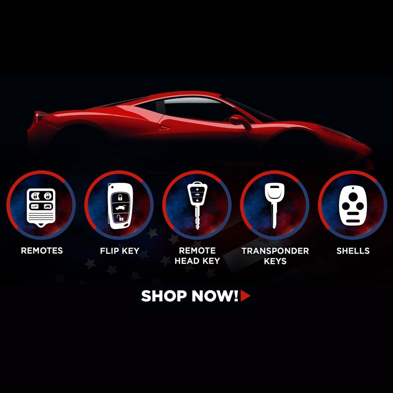 Key Fob Keyless Entry Remote Flip Shell Case & Pad