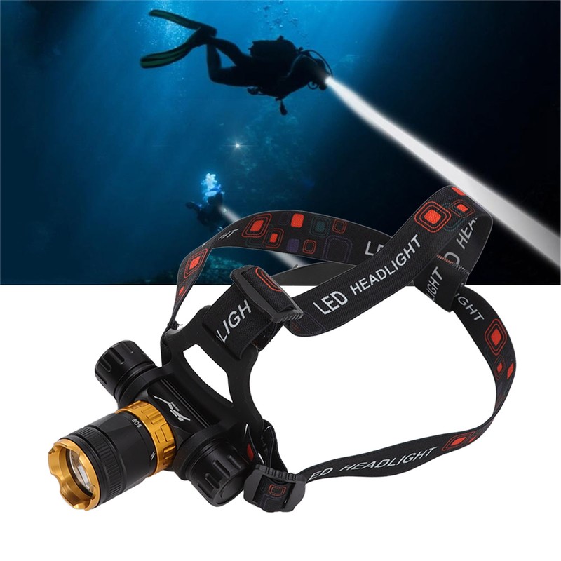 Diving Flashlight 5000LM 5 Light Modes Fill Light 100 Meters