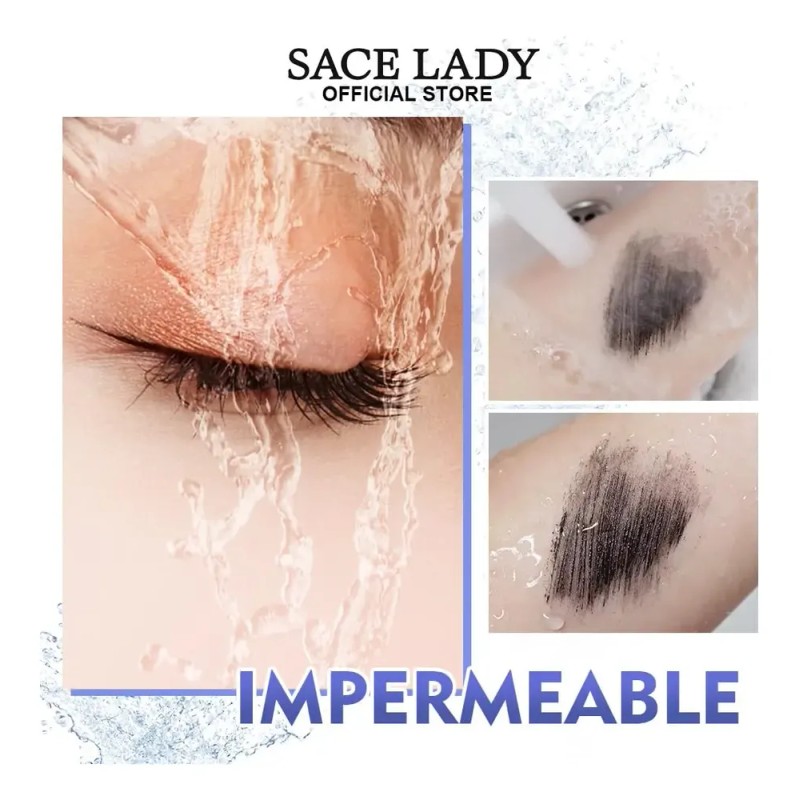 Sace Lady Máscara Impermeable Volumen Y Longitud, Negra,