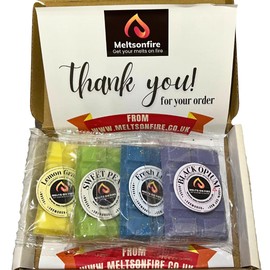 Wax Melts – 4 X Snap Bars - (Lemon Grass, Black Opium, Fresh Linen, SweetPea) – Scented Soy Wax Melts Vegan